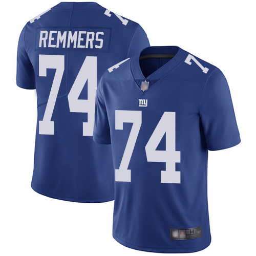 Men New York Giants #74 Mike Remmers Royal Blue Team Color Vapor Untouchable Limited Player Football NFL Jersey->new york giants->NFL Jersey